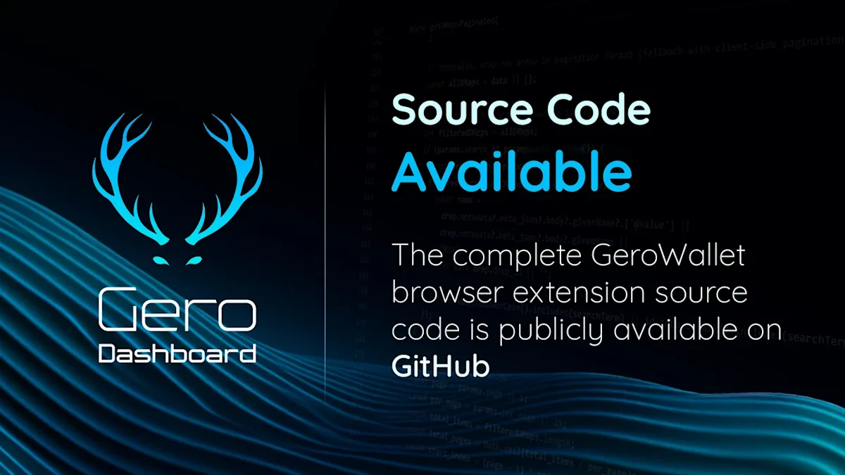 Source code available: the complete GeroWallet browser extension is public on GitHub